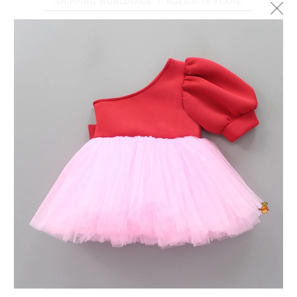 Little Muffet - One Shoulder Bow Dress